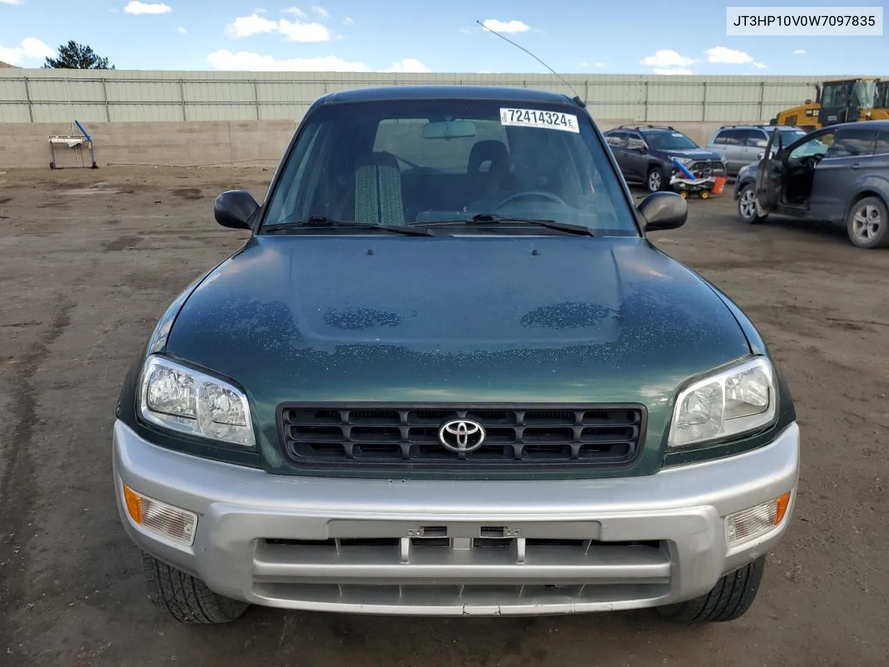 1998 Toyota Rav4 VIN: JT3HP10V0W7097835 Lot: 72414324