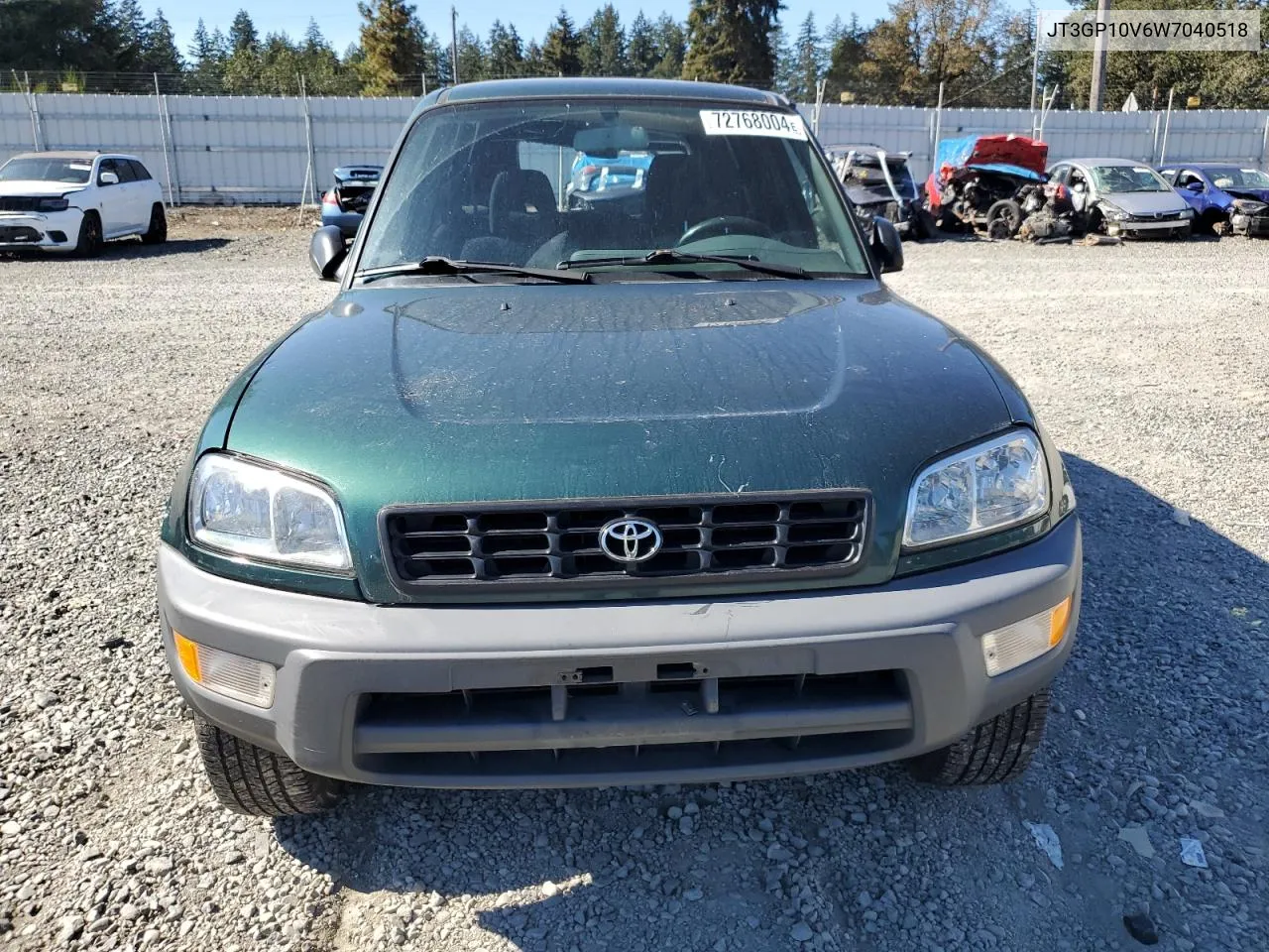 1998 Toyota Rav4 VIN: JT3GP10V6W7040518 Lot: 72768004