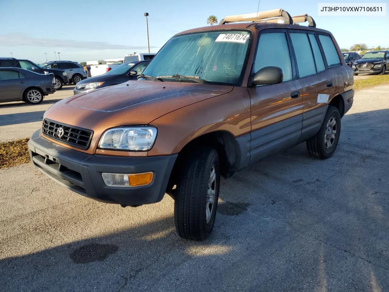 1998 Toyota Rav4 VIN: JT3HP10VXW7106511 Lot: 74071674