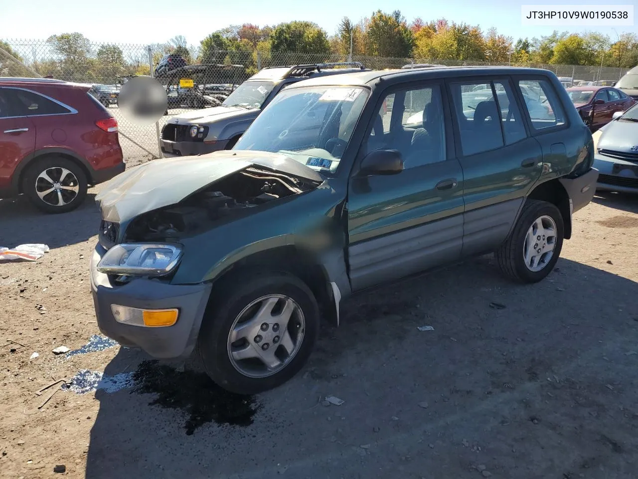 1998 Toyota Rav4 VIN: JT3HP10V9W0190538 Lot: 75189284