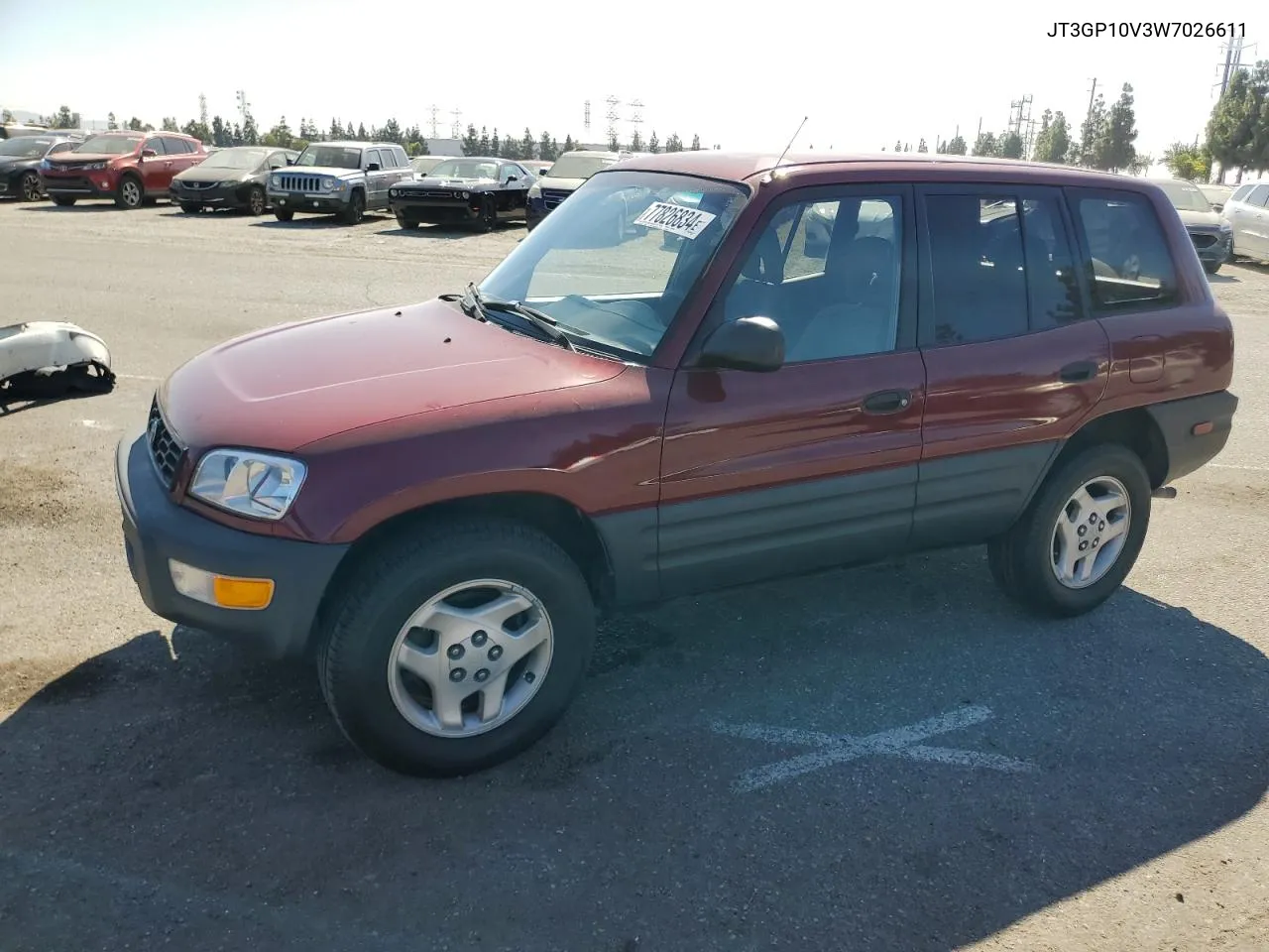 1998 Toyota Rav4 VIN: JT3GP10V3W7026611 Lot: 77826834