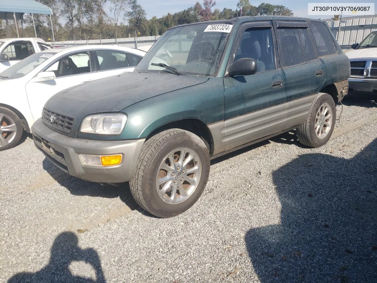 2000 Toyota Rav4 VIN: JT3GP10V3Y7069087 Lot: 75837324