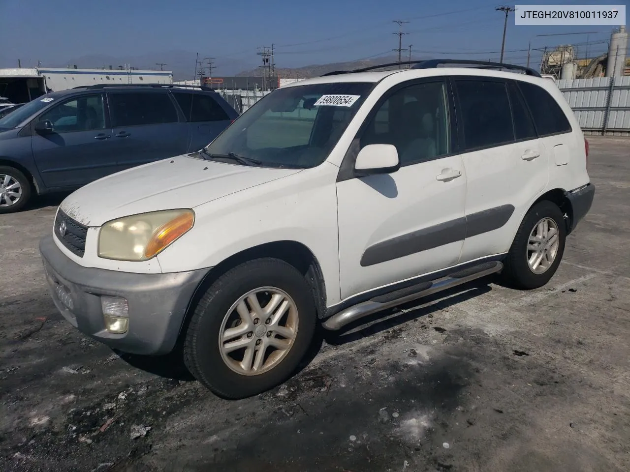 2001 Toyota Rav4 VIN: JTEGH20V810011937 Lot: 59800654