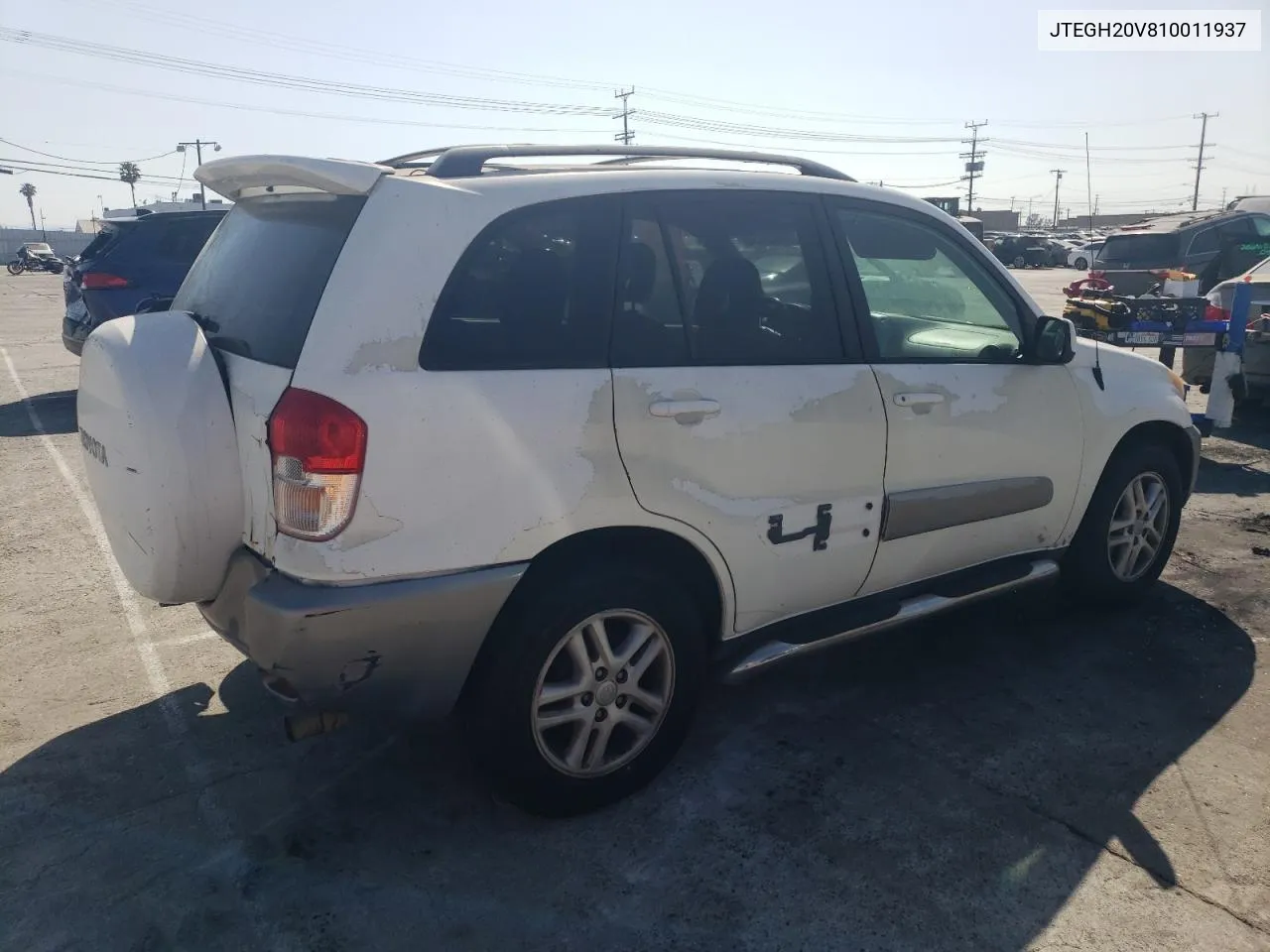 2001 Toyota Rav4 VIN: JTEGH20V810011937 Lot: 59800654