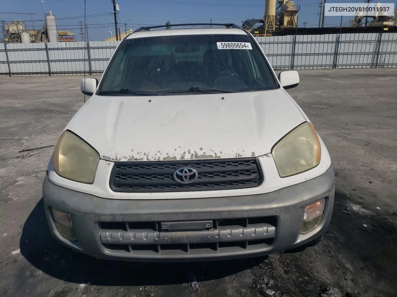 2001 Toyota Rav4 VIN: JTEGH20V810011937 Lot: 59800654