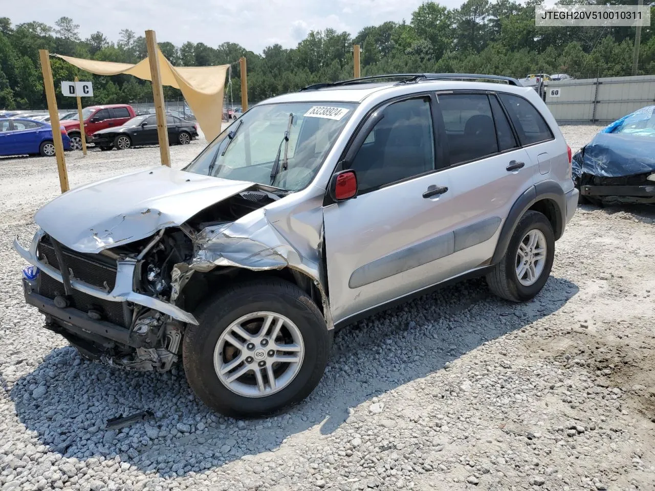 2001 Toyota Rav4 VIN: JTEGH20V510010311 Lot: 63238924