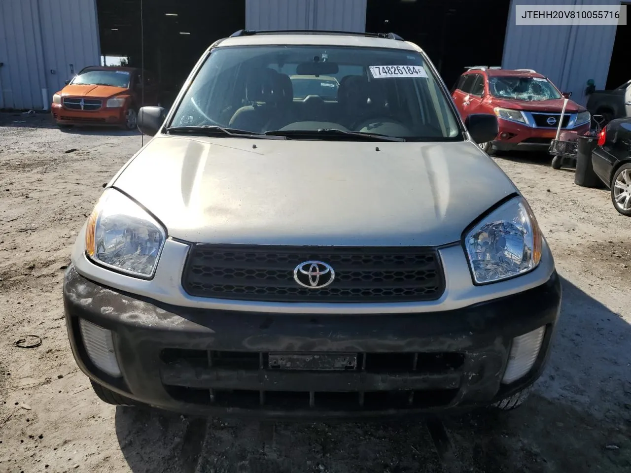 2001 Toyota Rav4 VIN: JTEHH20V810055716 Lot: 74826184