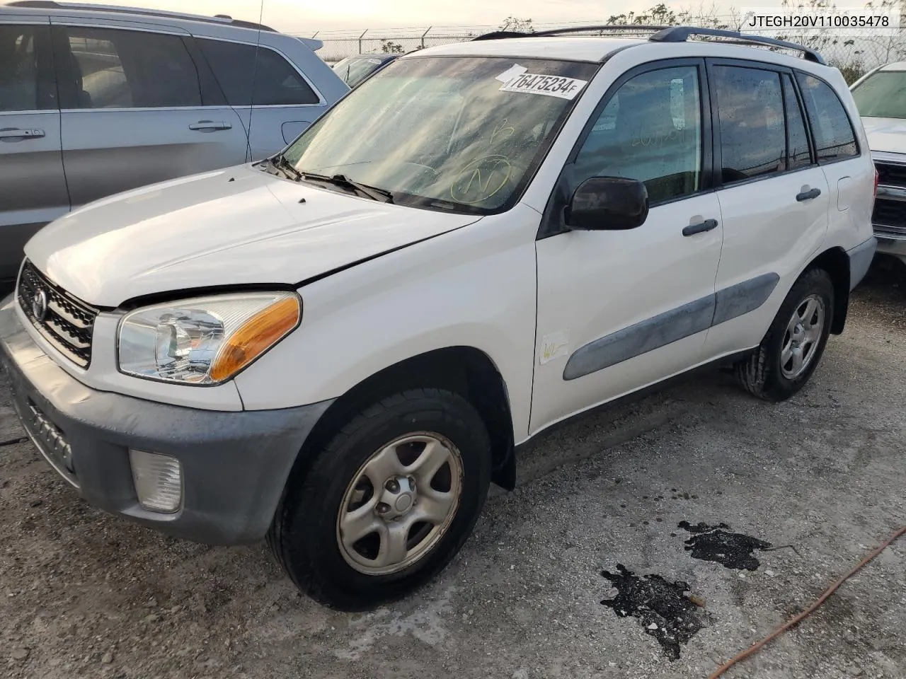 2001 Toyota Rav4 VIN: JTEGH20V110035478 Lot: 76475234