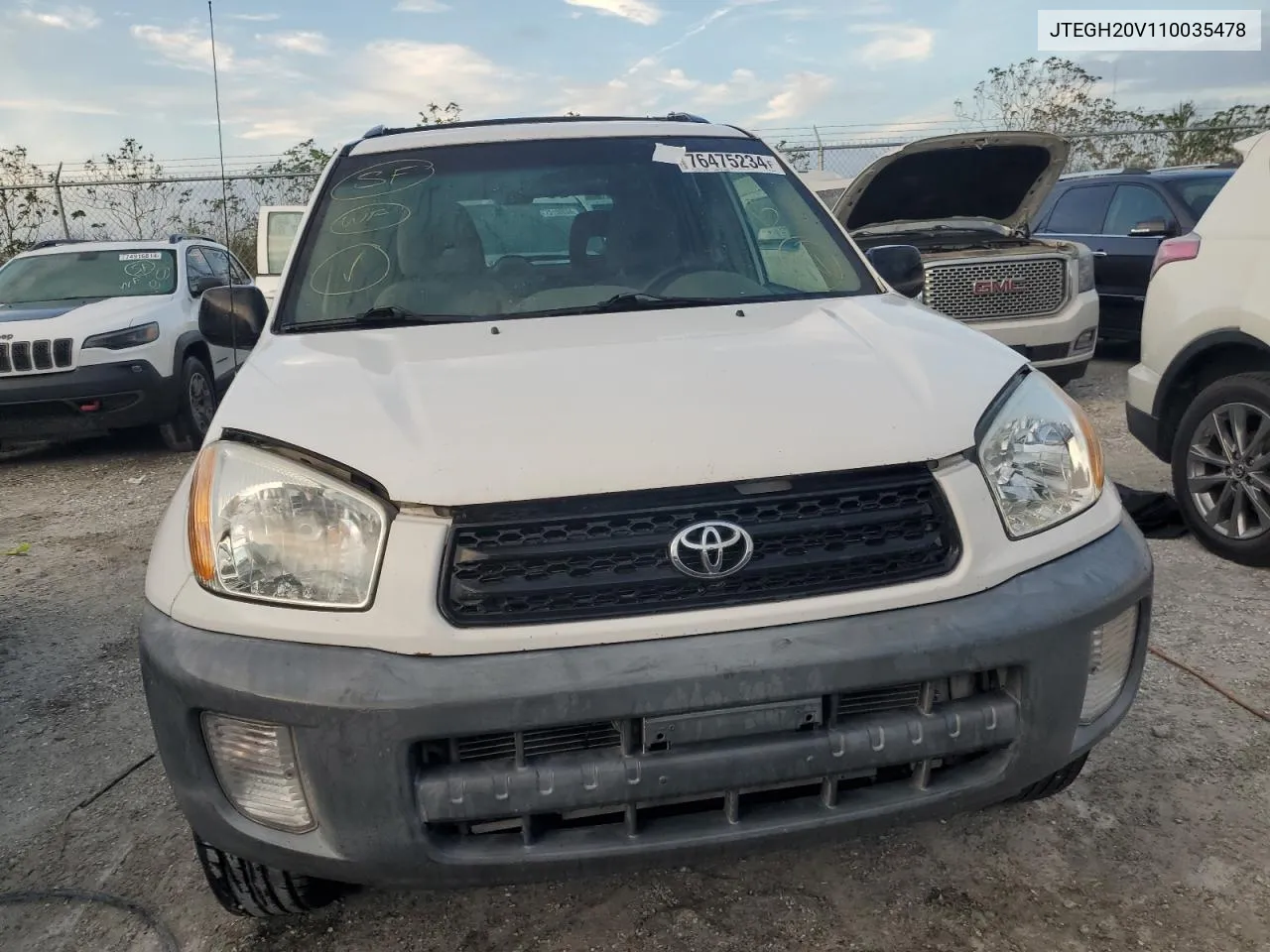 2001 Toyota Rav4 VIN: JTEGH20V110035478 Lot: 76475234