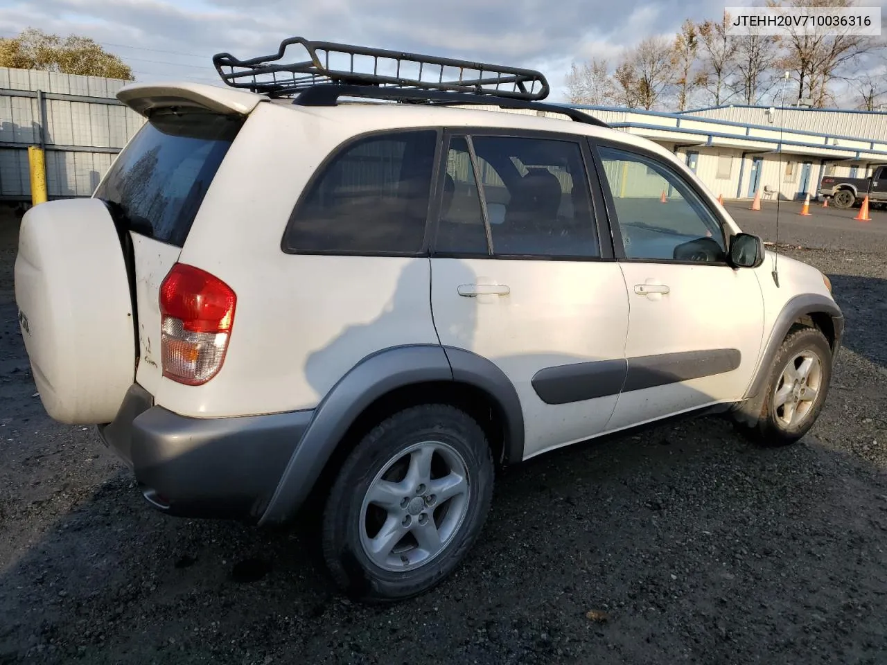 2001 Toyota Rav4 VIN: JTEHH20V710036316 Lot: 77663484