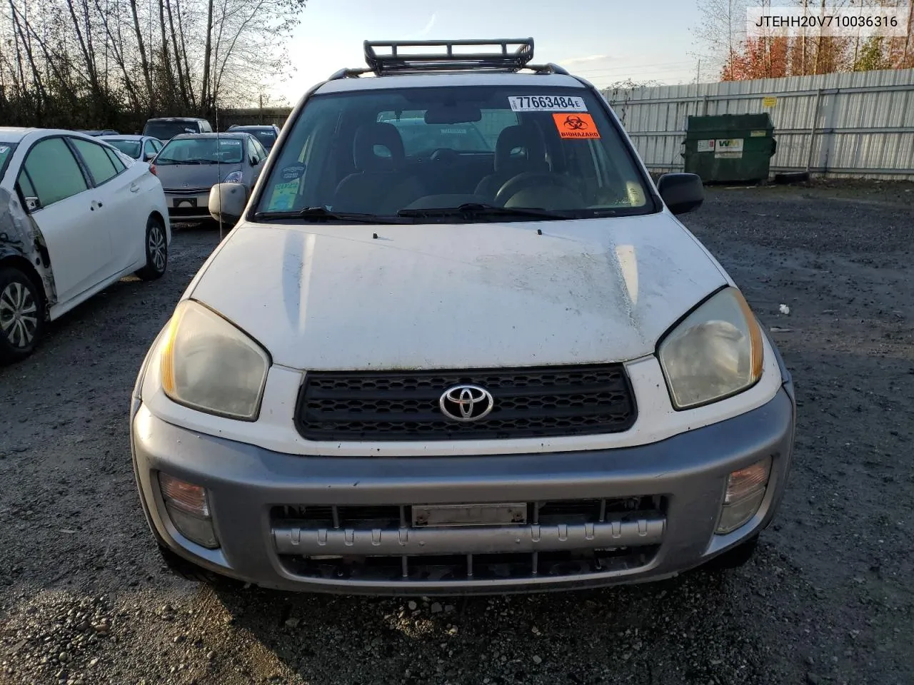 2001 Toyota Rav4 VIN: JTEHH20V710036316 Lot: 77663484