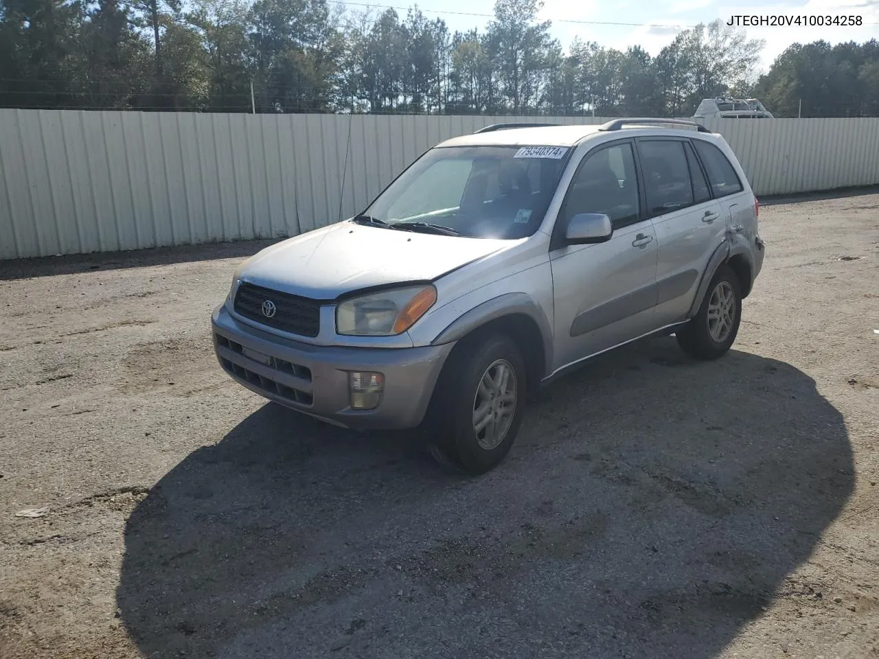 2001 Toyota Rav4 VIN: JTEGH20V410034258 Lot: 79340374