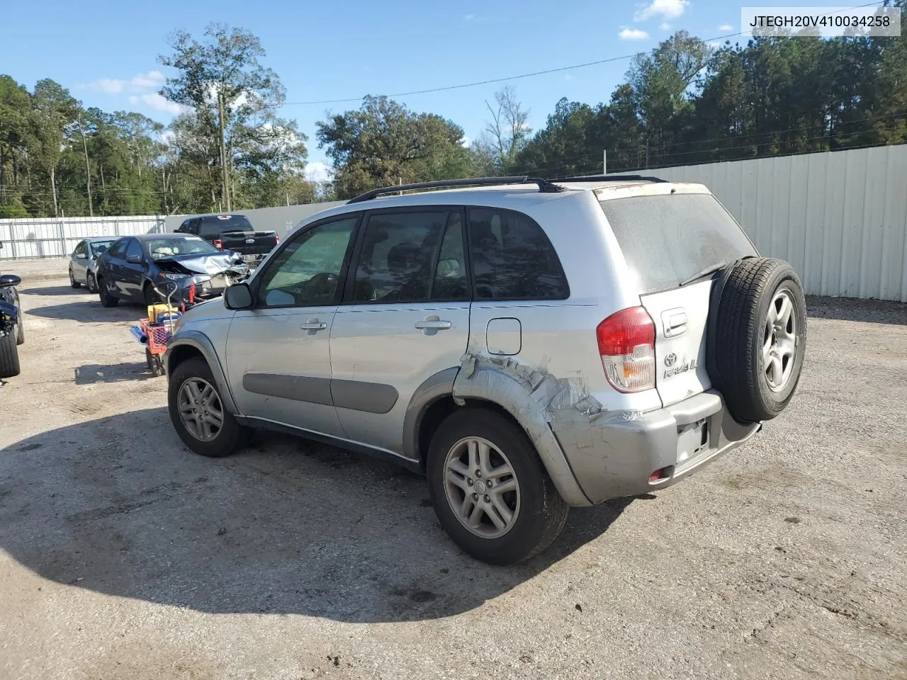 2001 Toyota Rav4 VIN: JTEGH20V410034258 Lot: 79340374