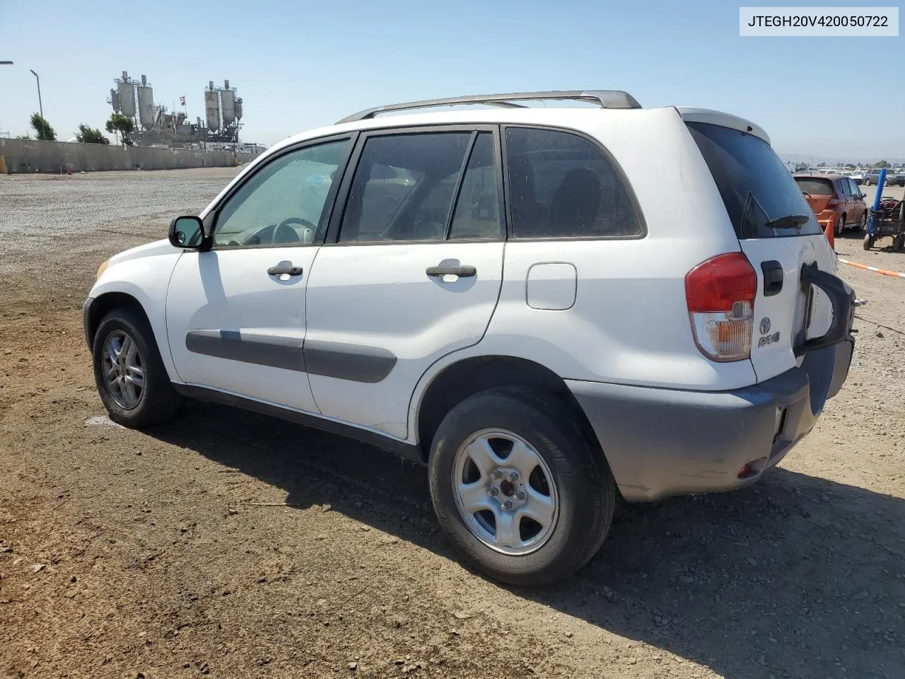 2002 Toyota Rav4 VIN: JTEGH20V420050722 Lot: 70139914