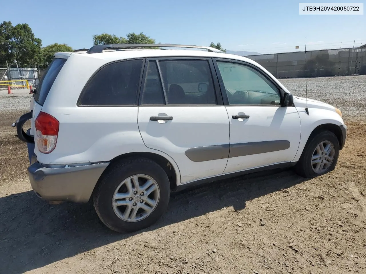 2002 Toyota Rav4 VIN: JTEGH20V420050722 Lot: 70139914