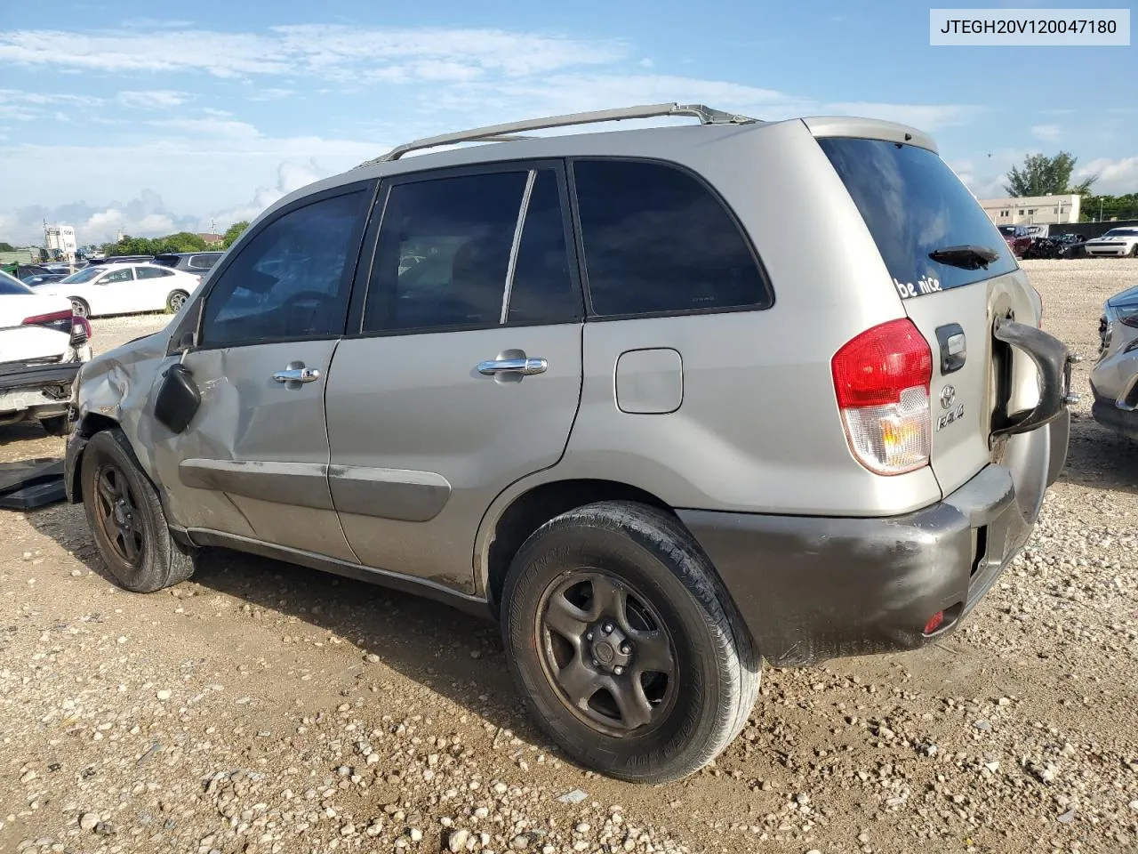 2002 Toyota Rav4 VIN: JTEGH20V120047180 Lot: 71343924