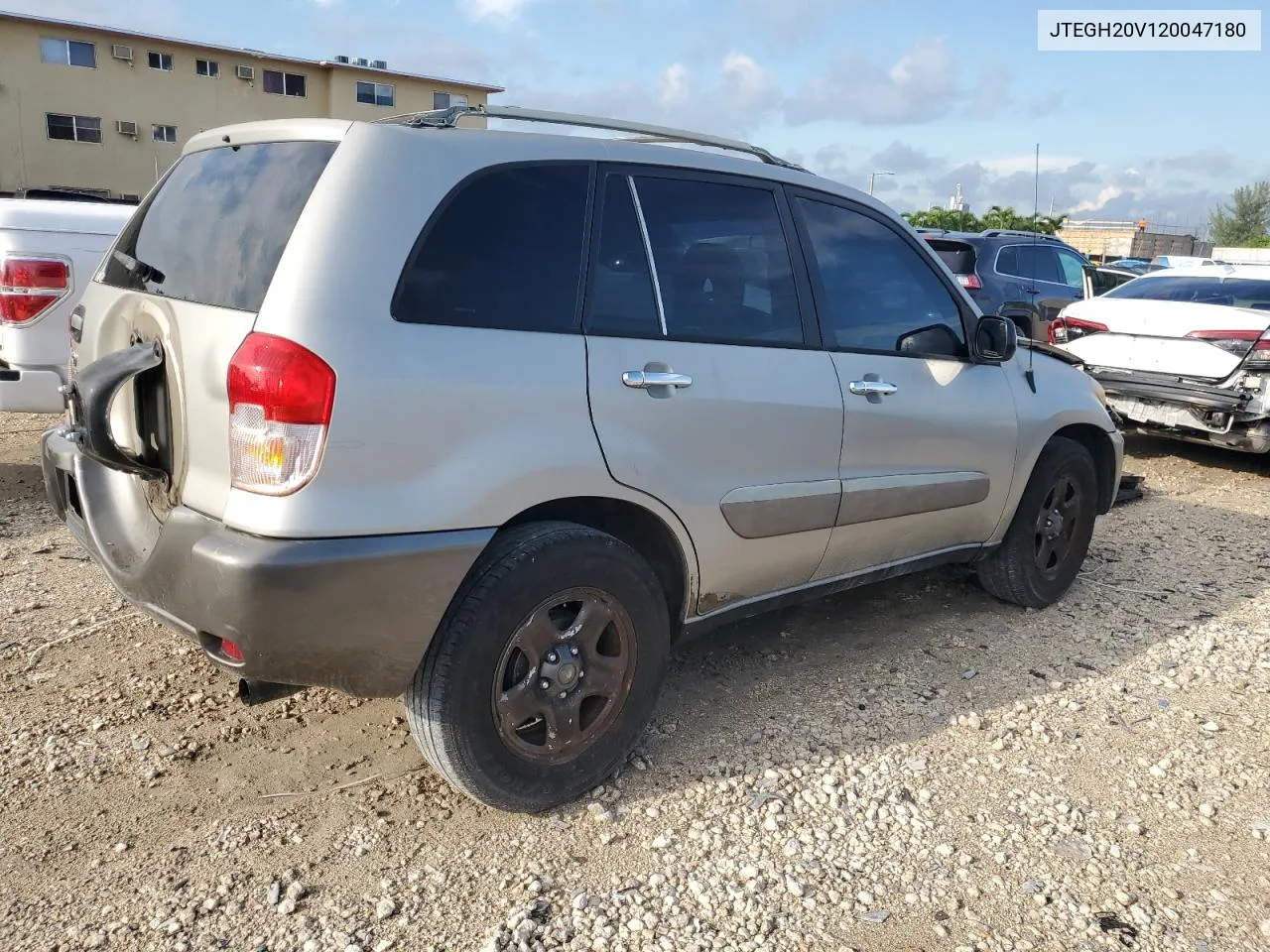 2002 Toyota Rav4 VIN: JTEGH20V120047180 Lot: 71343924