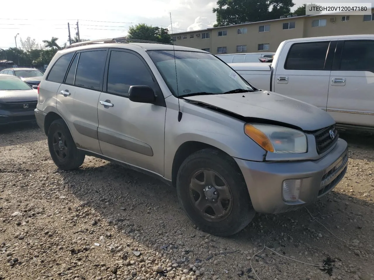 2002 Toyota Rav4 VIN: JTEGH20V120047180 Lot: 71343924