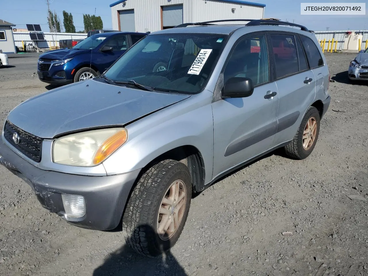 2002 Toyota Rav4 VIN: JTEGH20V820071492 Lot: 71798814