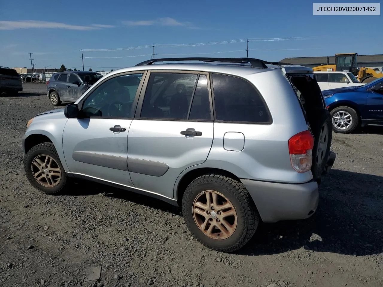 2002 Toyota Rav4 VIN: JTEGH20V820071492 Lot: 71798814