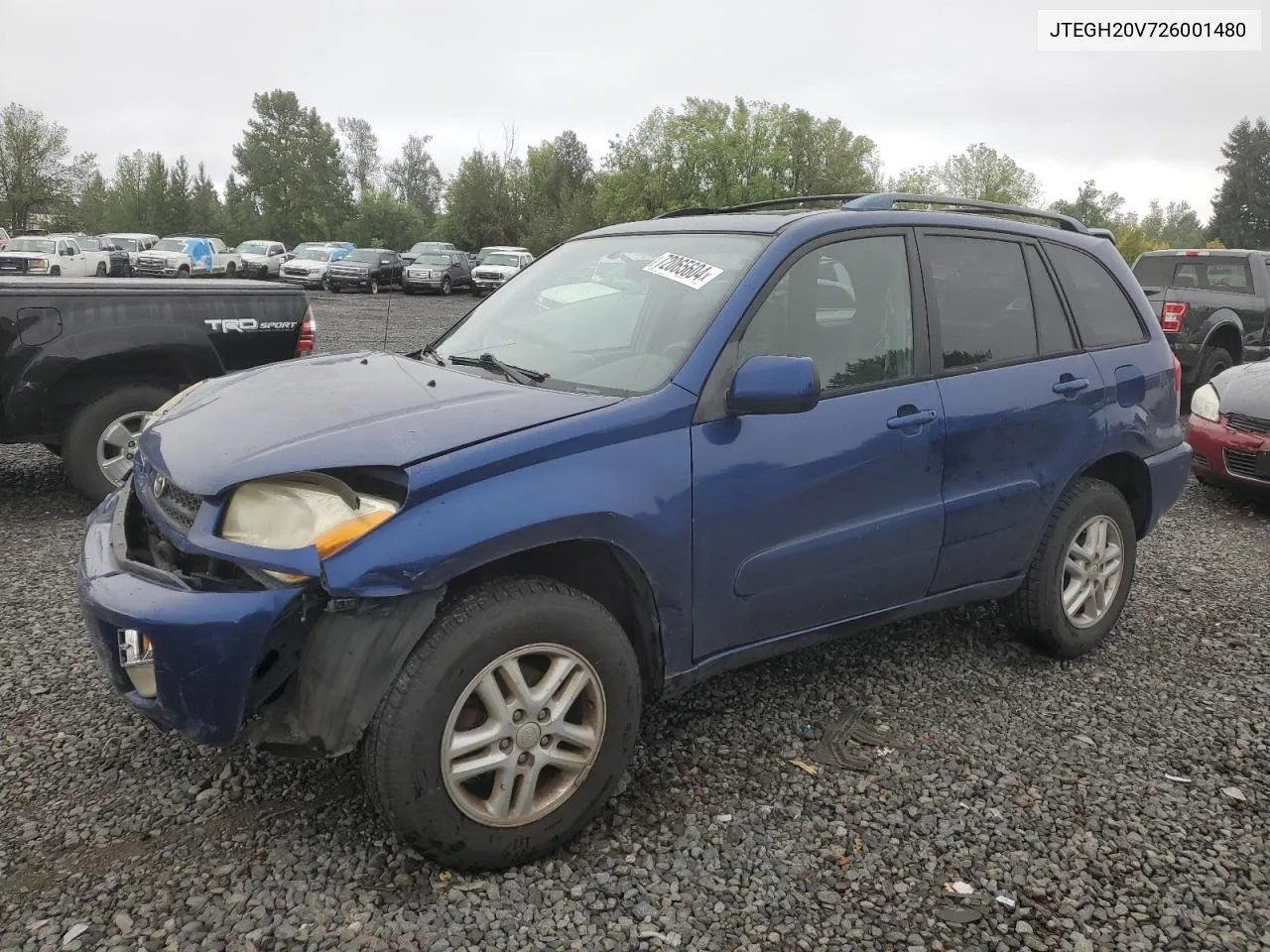 2002 Toyota Rav4 VIN: JTEGH20V726001480 Lot: 72065604