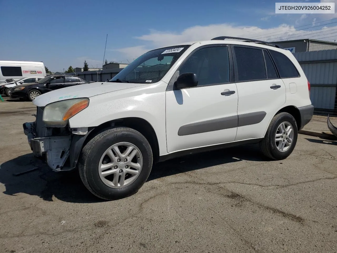 2002 Toyota Rav4 VIN: JTEGH20V926004252 Lot: 72353404