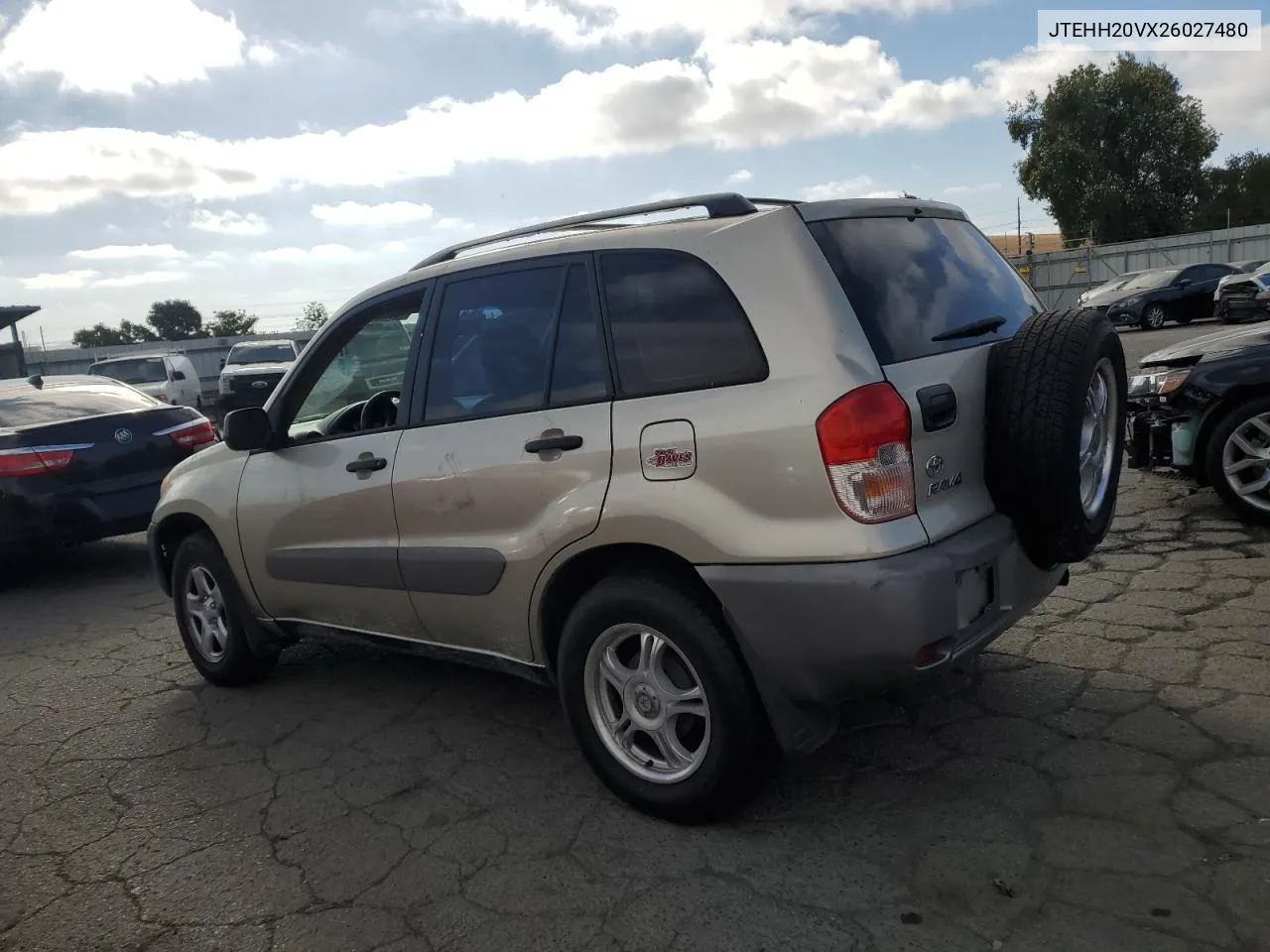 2002 Toyota Rav4 VIN: JTEHH20VX26027480 Lot: 73068274