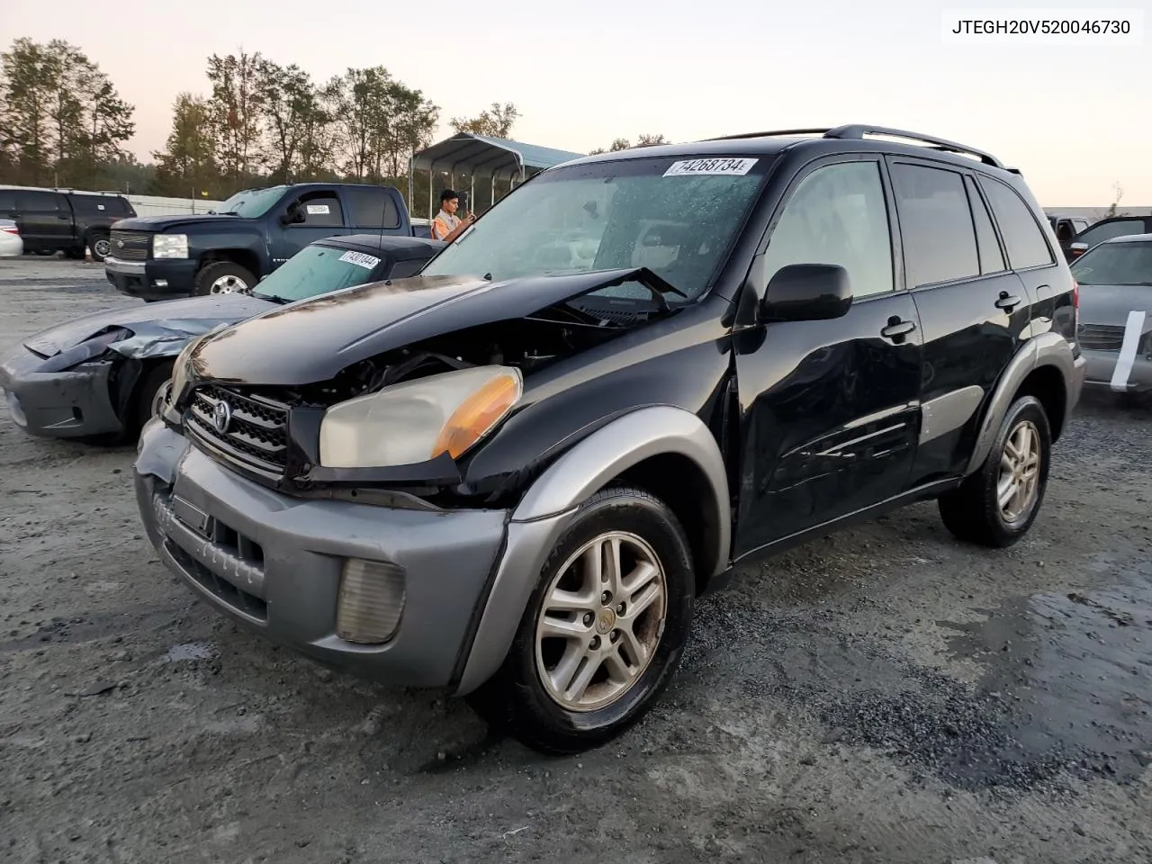 2002 Toyota Rav4 VIN: JTEGH20V520046730 Lot: 74268734