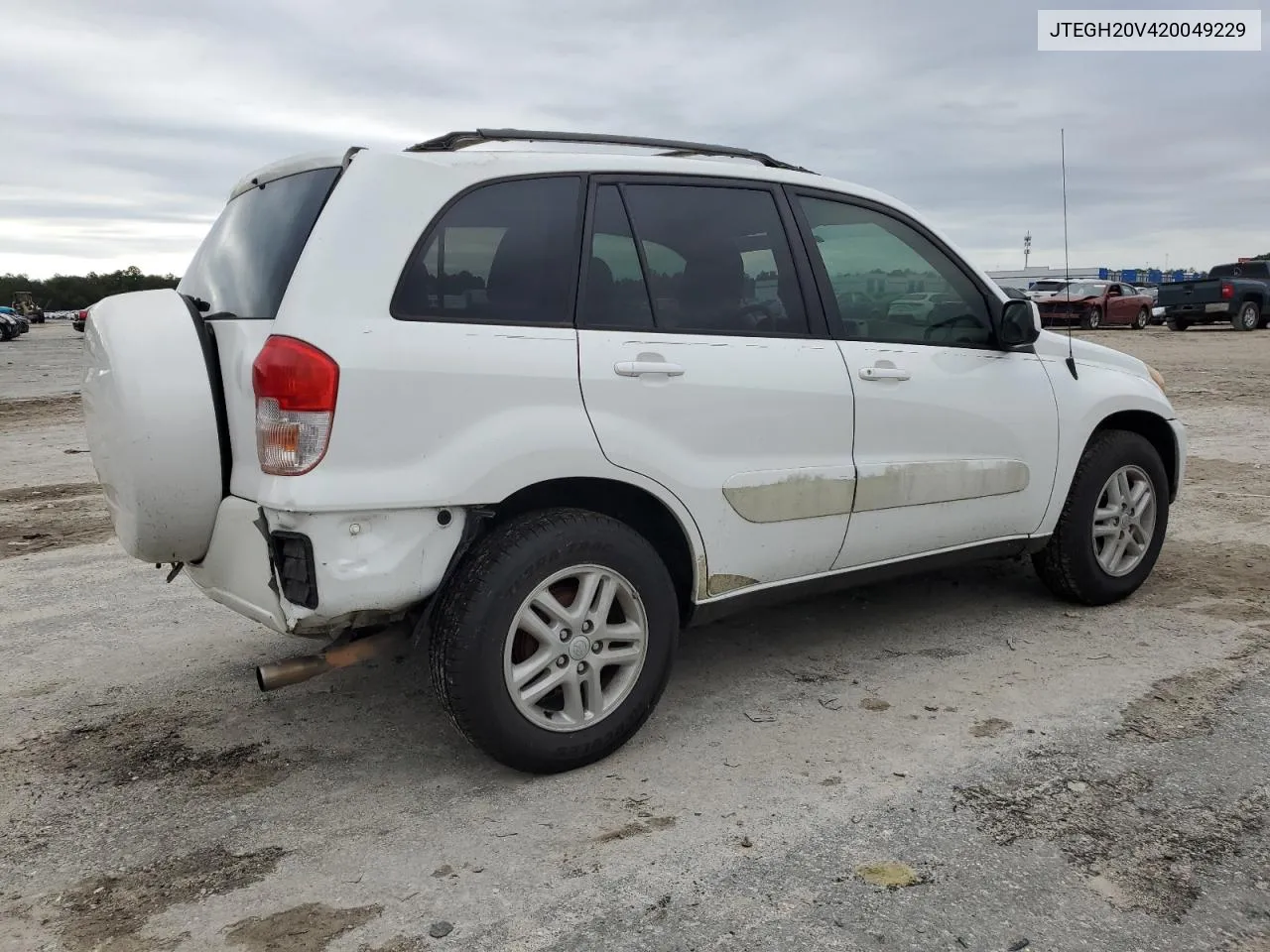 2002 Toyota Rav4 VIN: JTEGH20V420049229 Lot: 75600114