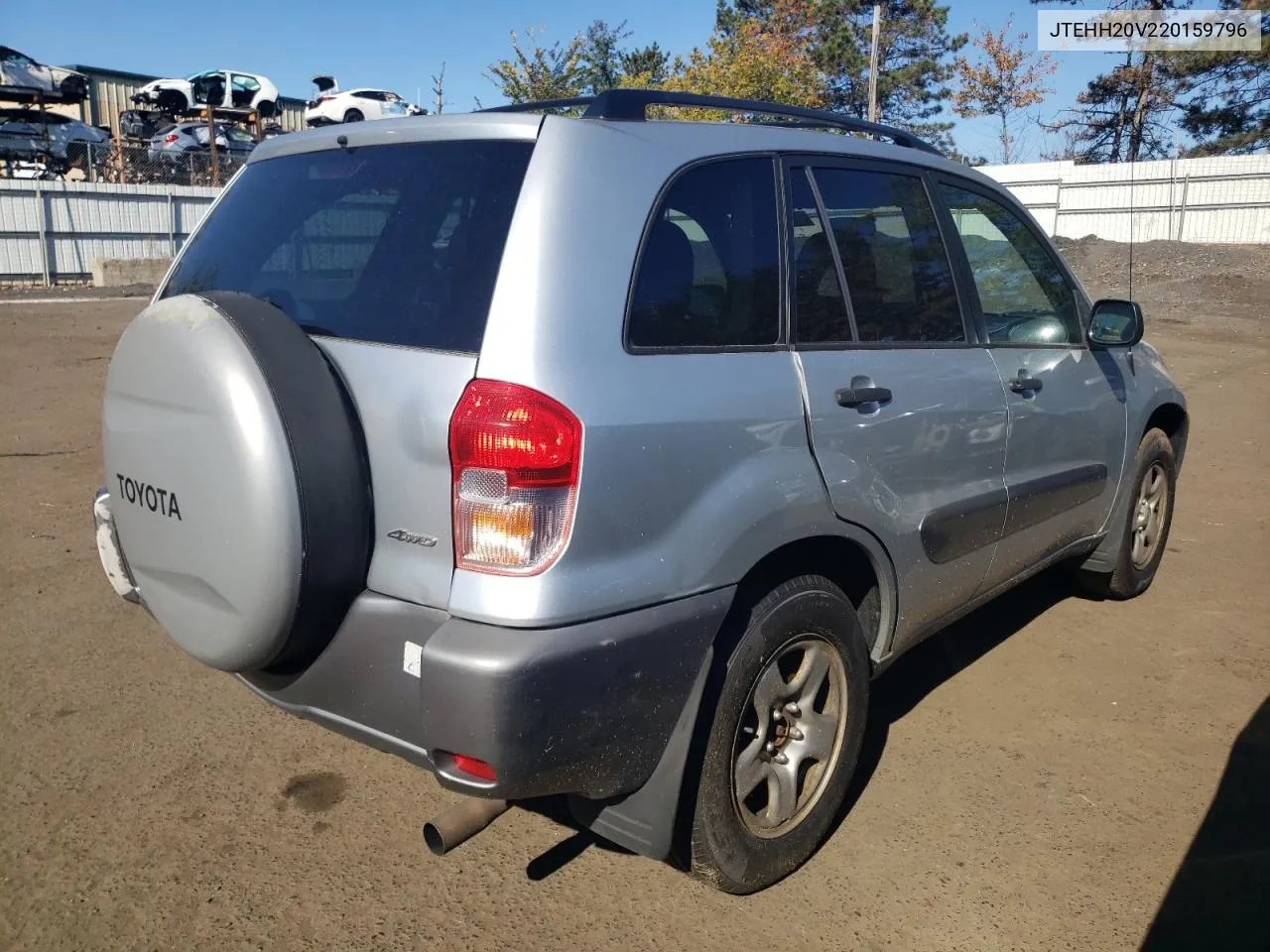 2002 Toyota Rav4 VIN: JTEHH20V220159796 Lot: 75600994