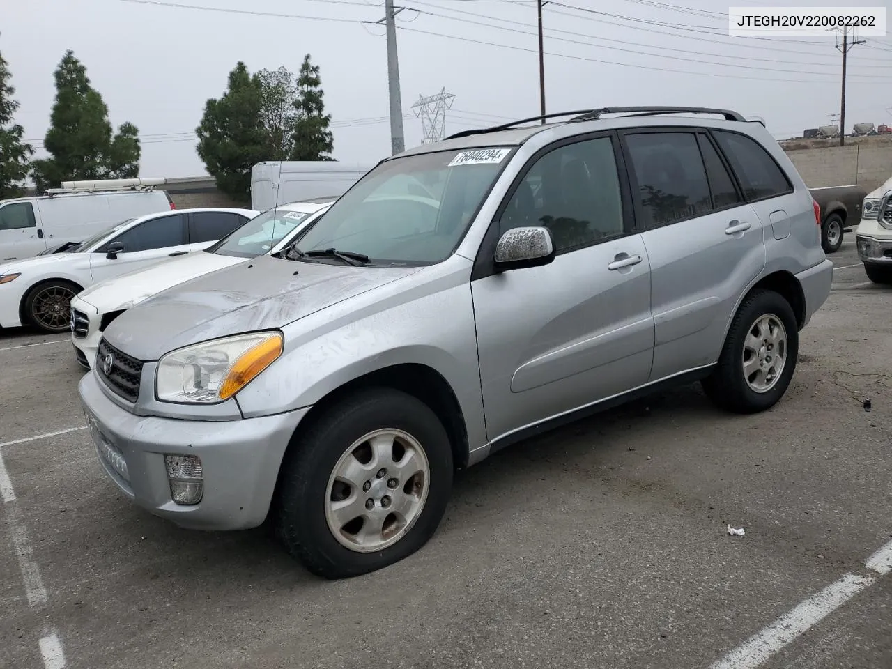 2002 Toyota Rav4 VIN: JTEGH20V220082262 Lot: 76040294