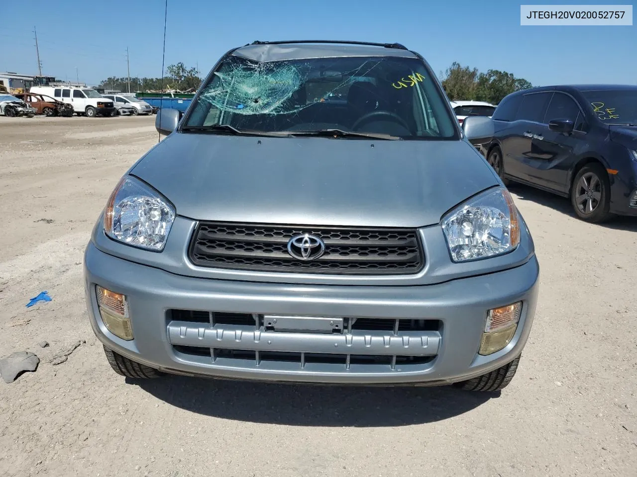 2002 Toyota Rav4 VIN: JTEGH20V020052757 Lot: 76176774