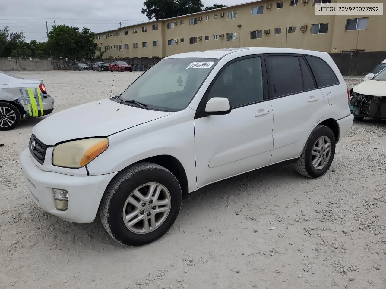 2002 Toyota Rav4 VIN: JTEGH20V920077592 Lot: 76466994