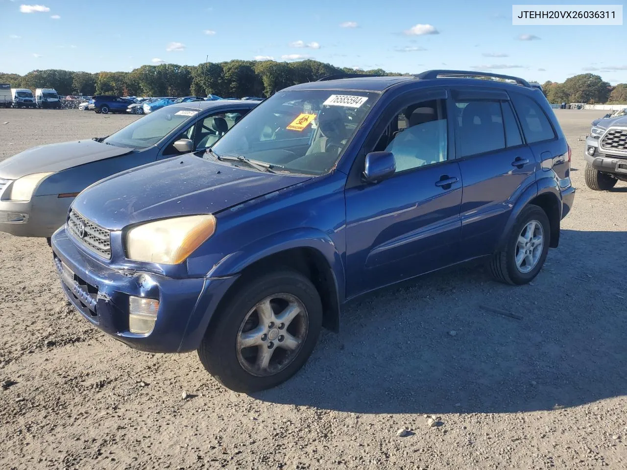 2002 Toyota Rav4 VIN: JTEHH20VX26036311 Lot: 76585594