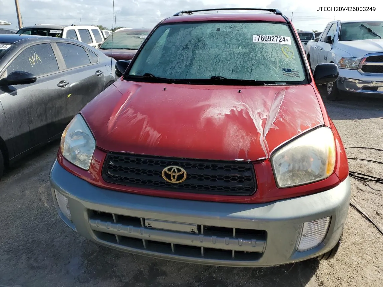 2002 Toyota Rav4 VIN: JTEGH20V426003249 Lot: 76692724