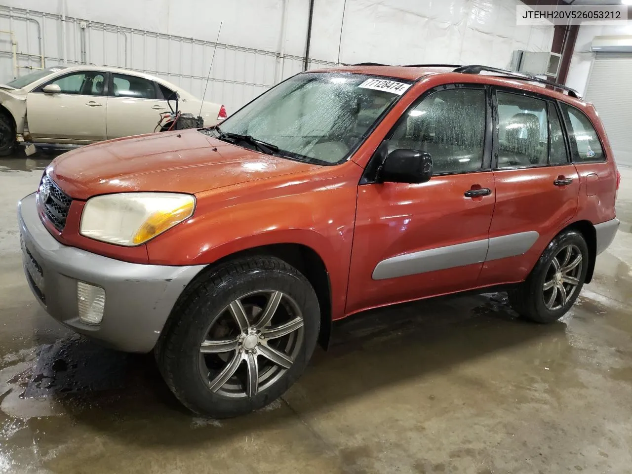 2002 Toyota Rav4 VIN: JTEHH20V526053212 Lot: 77128474