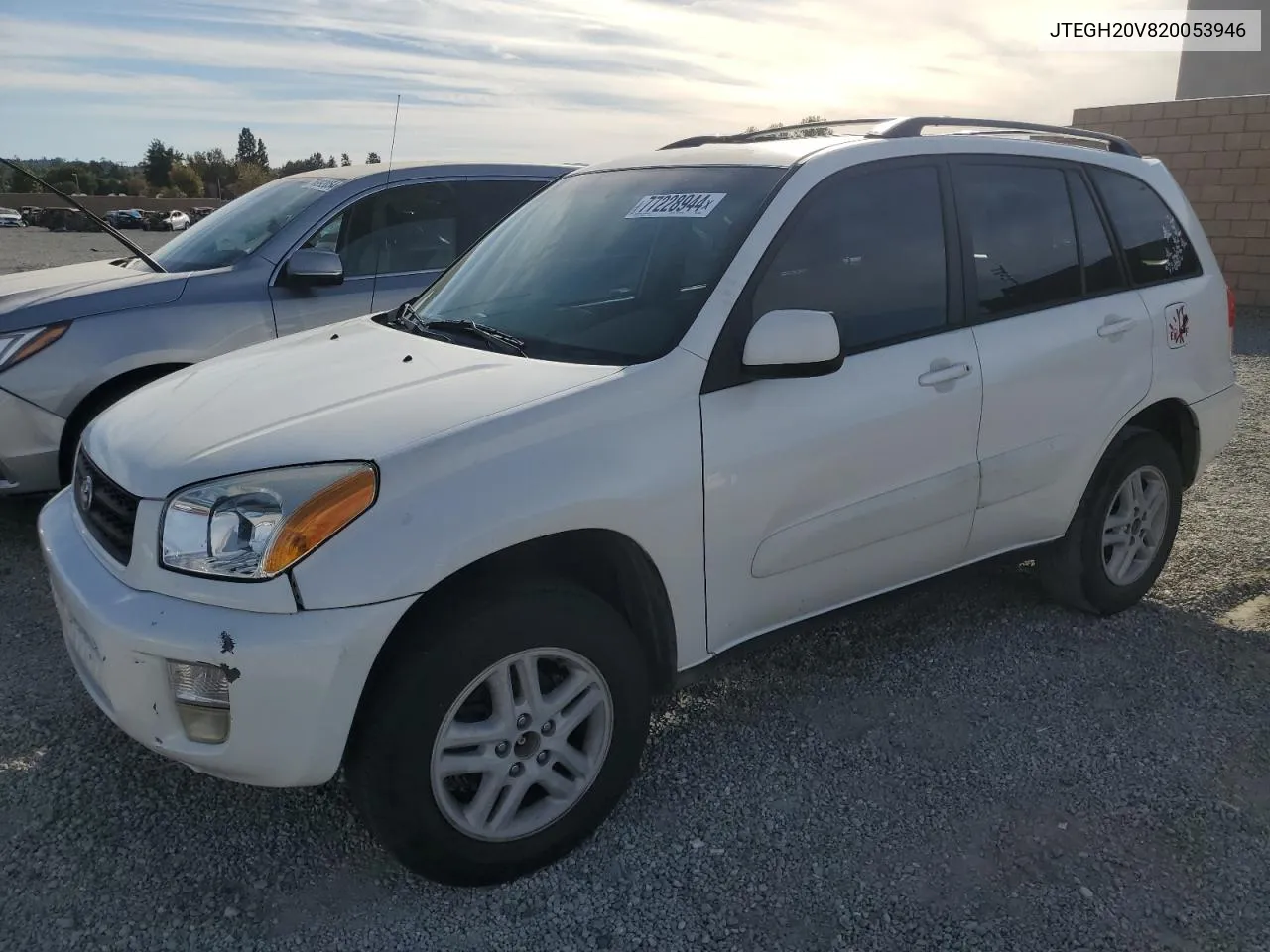 2002 Toyota Rav4 VIN: JTEGH20V820053946 Lot: 77228944