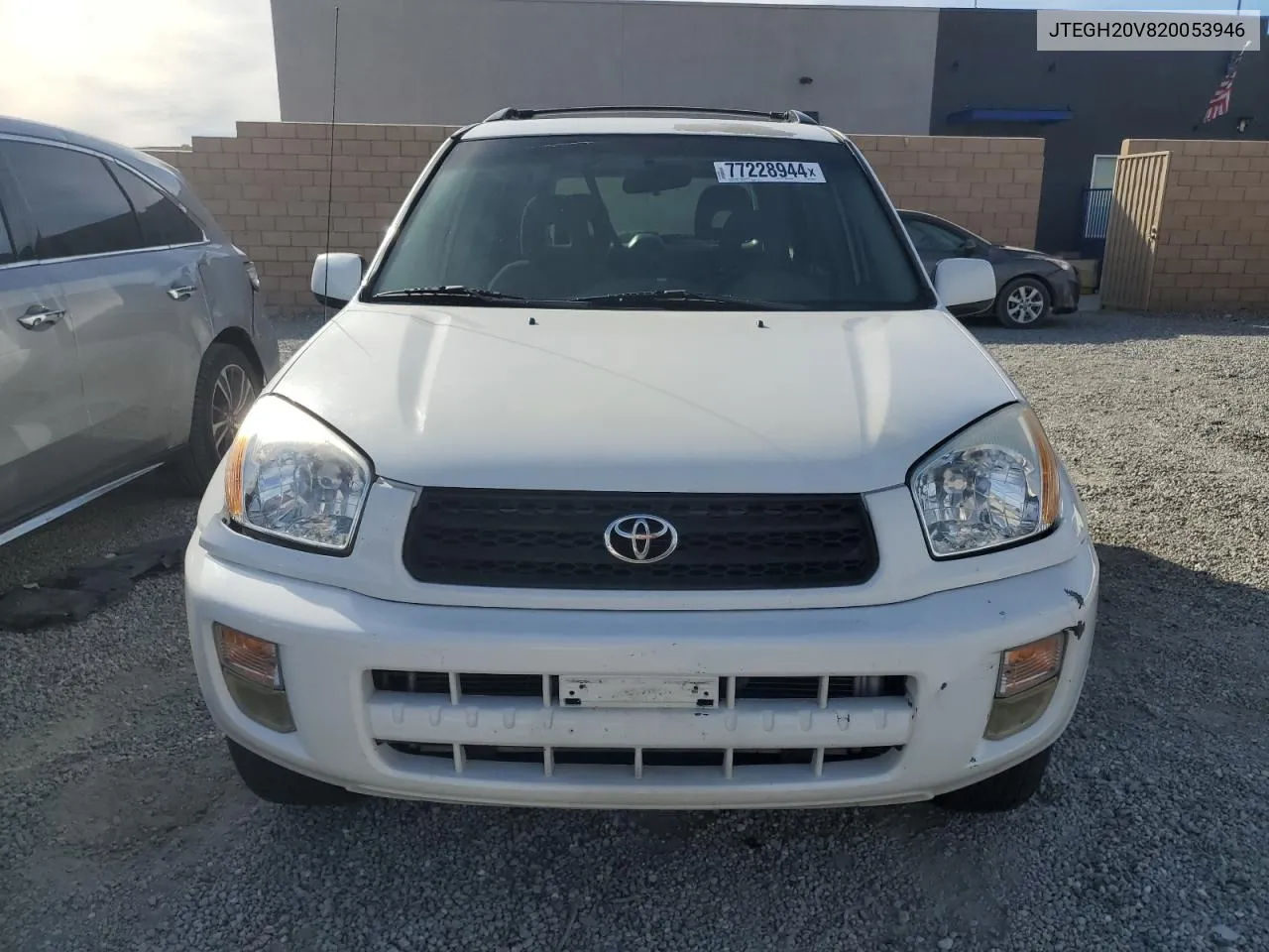 2002 Toyota Rav4 VIN: JTEGH20V820053946 Lot: 77228944