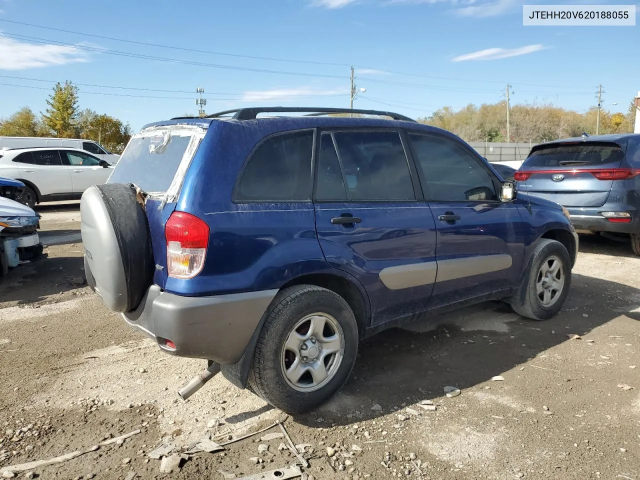 2002 Toyota Rav4 VIN: JTEHH20V620188055 Lot: 77463234