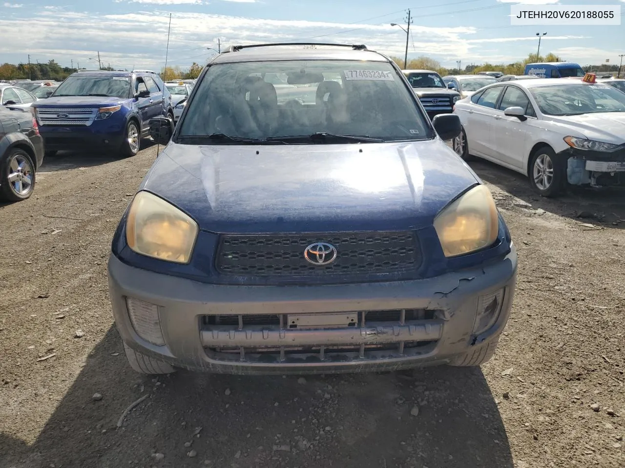 2002 Toyota Rav4 VIN: JTEHH20V620188055 Lot: 77463234