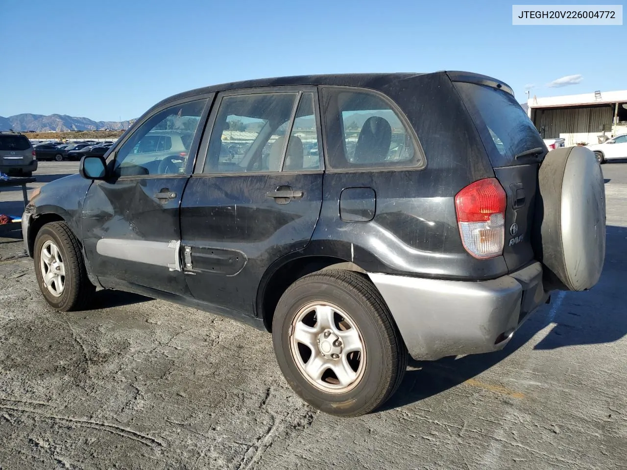 2002 Toyota Rav4 VIN: JTEGH20V226004772 Lot: 78383914