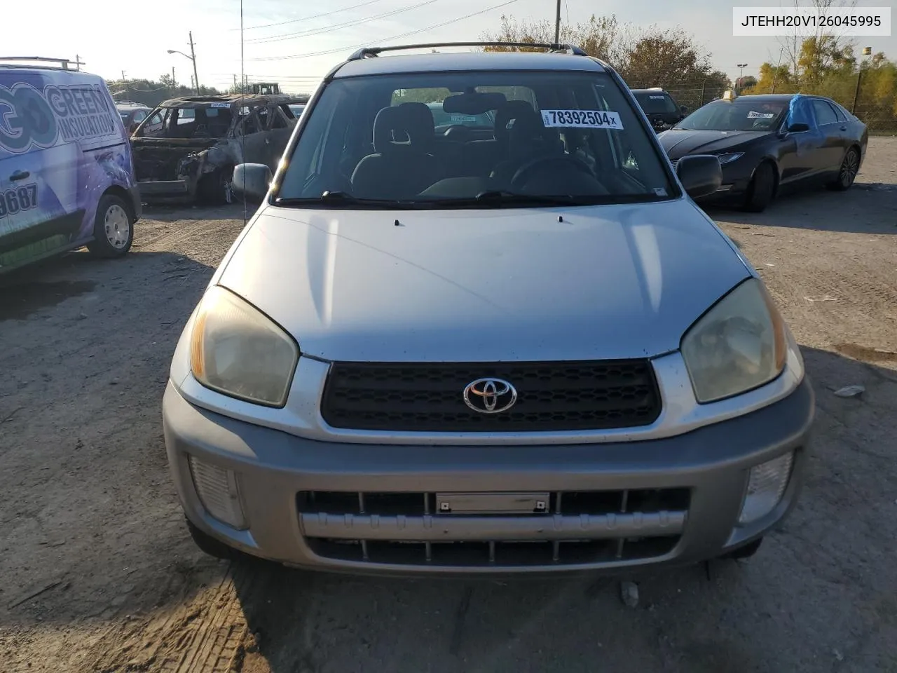 2002 Toyota Rav4 VIN: JTEHH20V126045995 Lot: 78392504