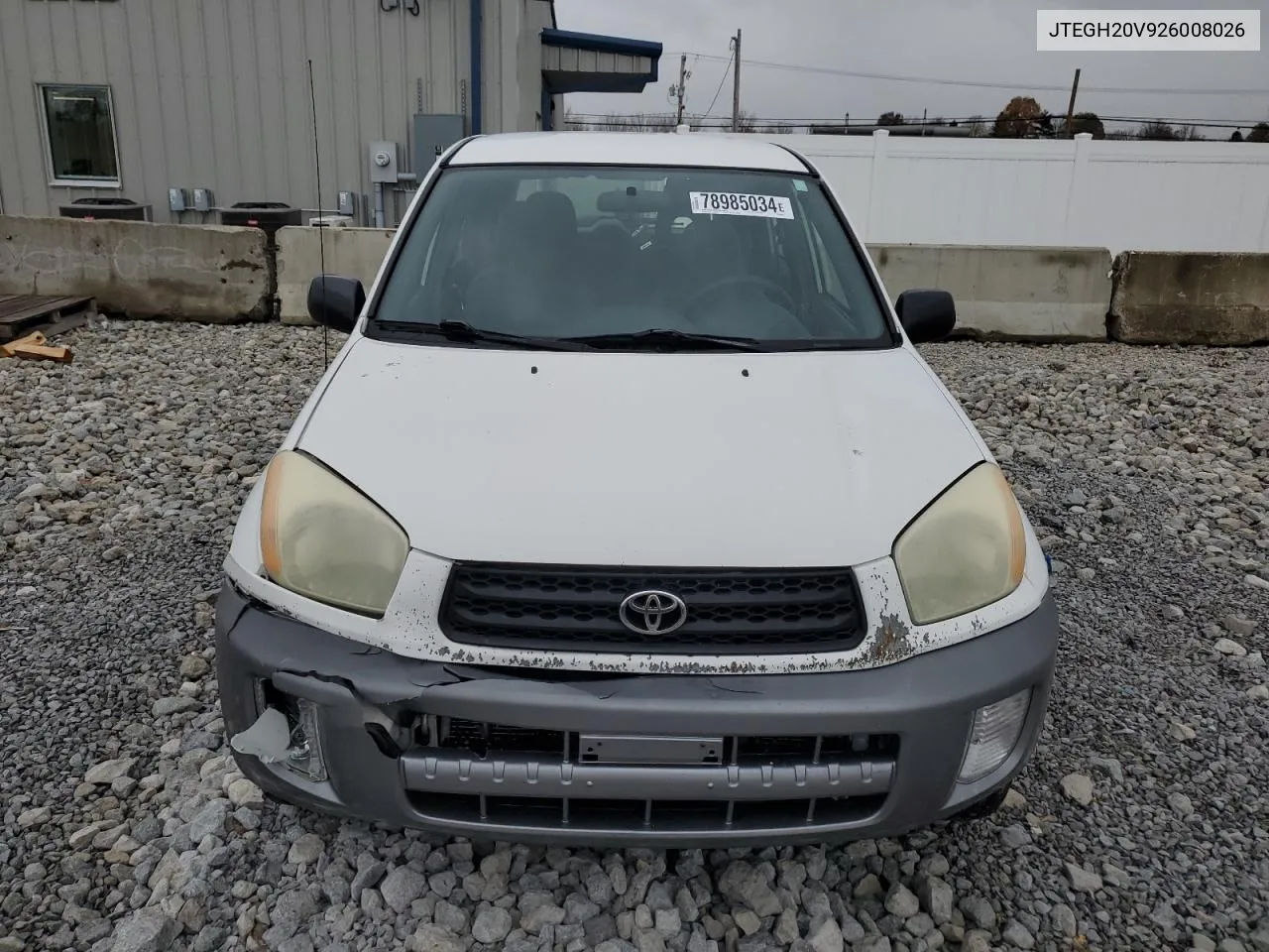 2002 Toyota Rav4 VIN: JTEGH20V926008026 Lot: 78985034