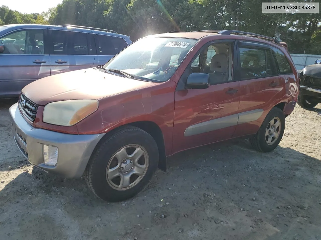 2003 Toyota Rav4 VIN: JTEGH20VX30085878 Lot: 71384984