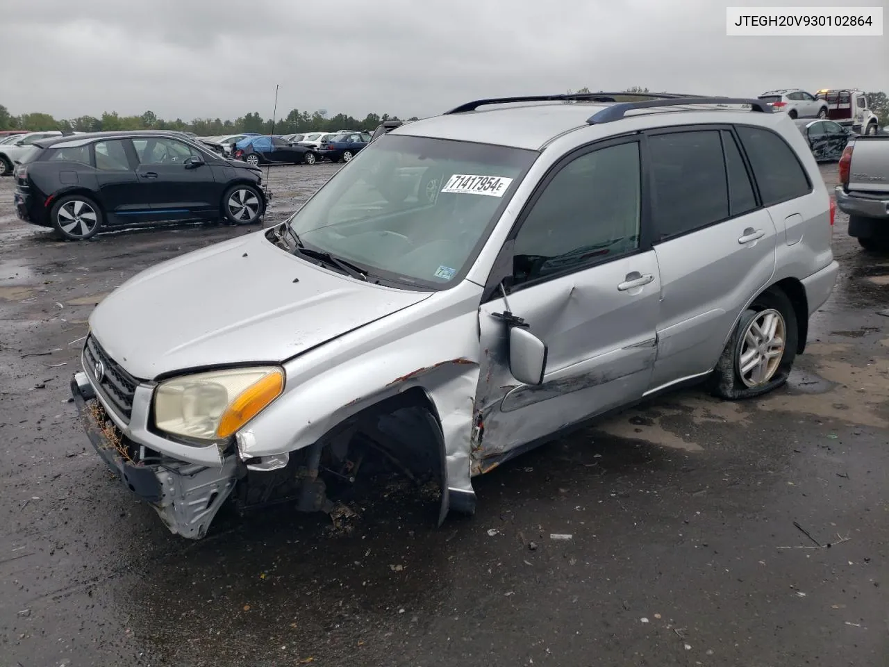 2003 Toyota Rav4 VIN: JTEGH20V930102864 Lot: 71417954