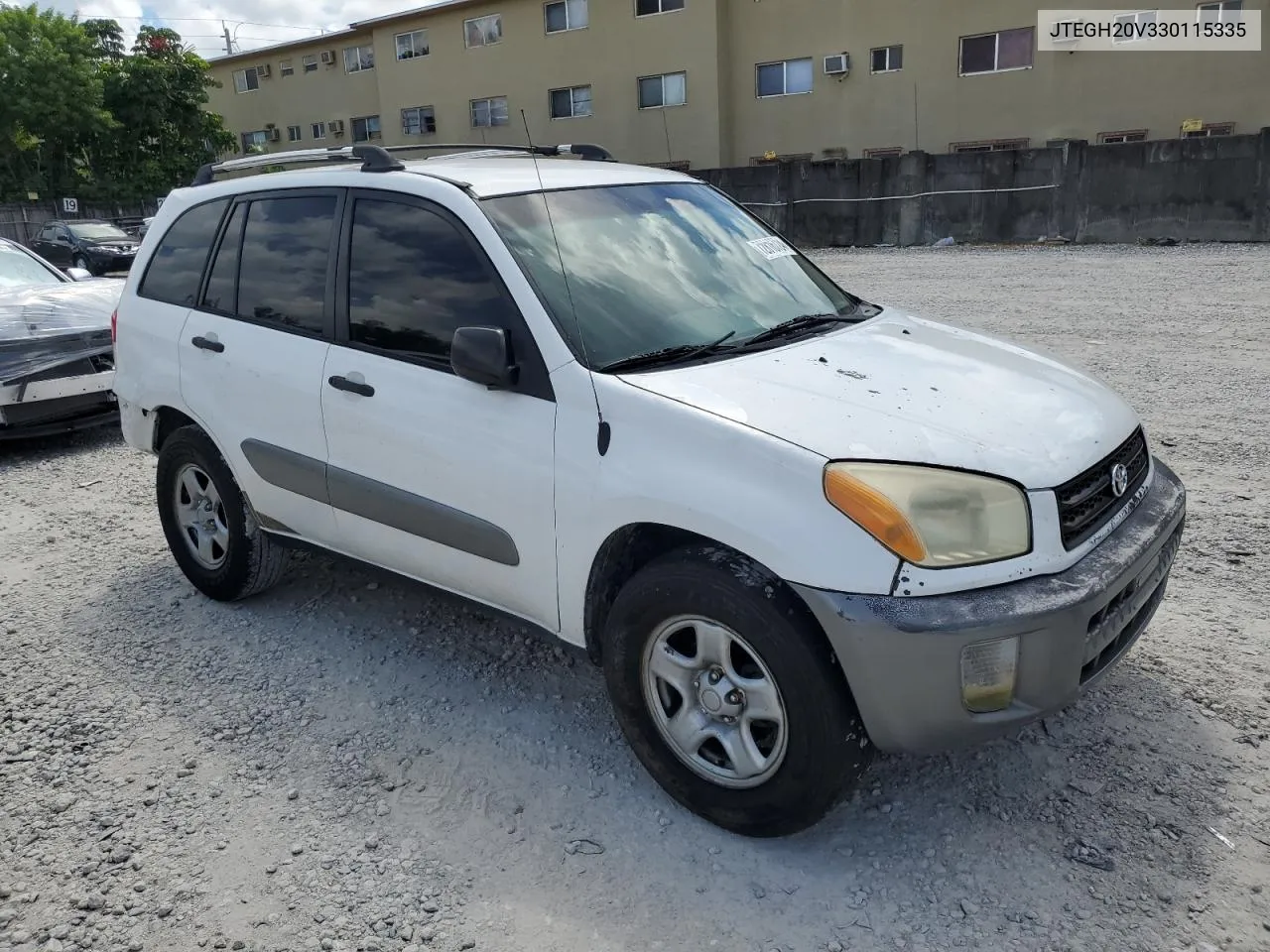 2003 Toyota Rav4 VIN: JTEGH20V330115335 Lot: 72816724