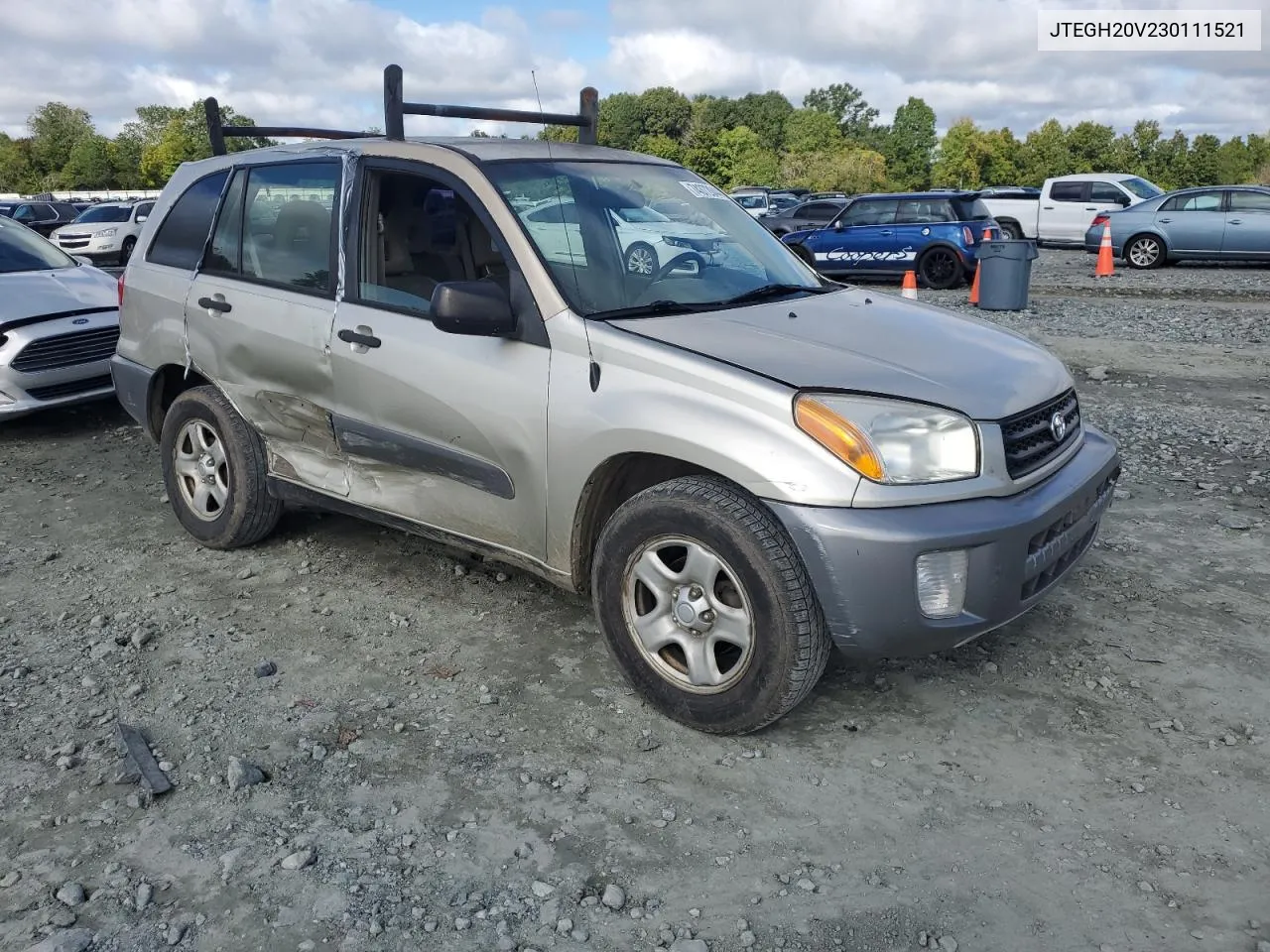 2003 Toyota Rav4 VIN: JTEGH20V230111521 Lot: 74372044