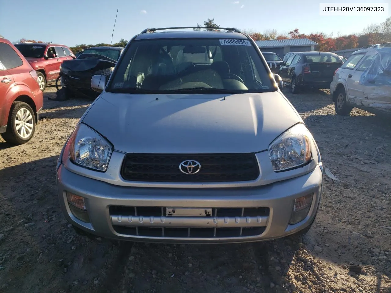 2003 Toyota Rav4 VIN: JTEHH20V136097323 Lot: 75305654