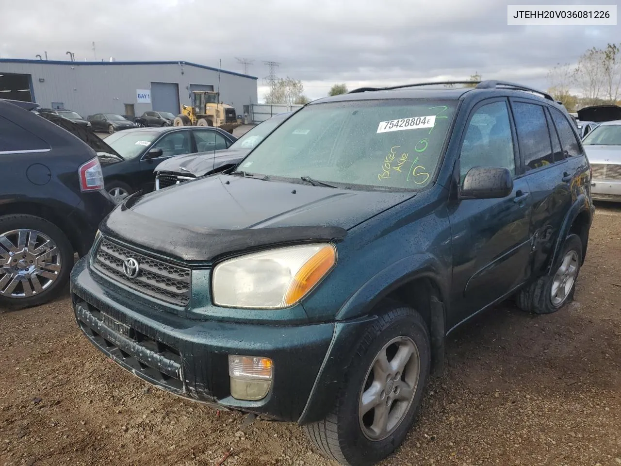 2003 Toyota Rav4 VIN: JTEHH20V036081226 Lot: 75428804