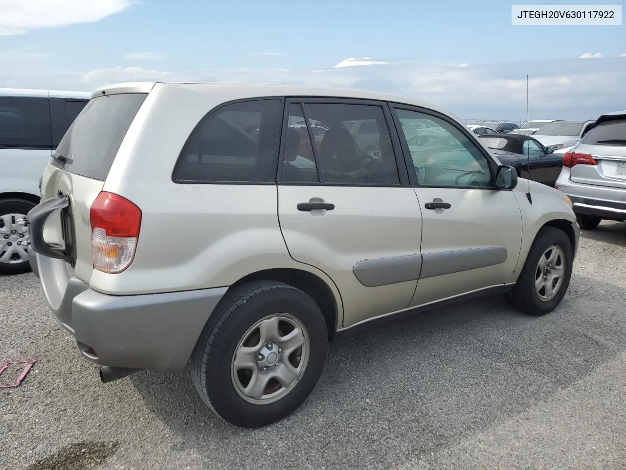 2003 Toyota Rav4 VIN: JTEGH20V630117922 Lot: 76205404